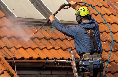 Démoussage et hydrofuge de toiture à Monbéqui